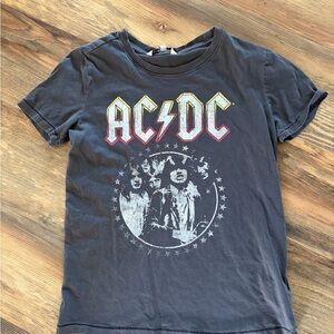 Elizabeth and James Charcoal AC/DC Graphic Tee
